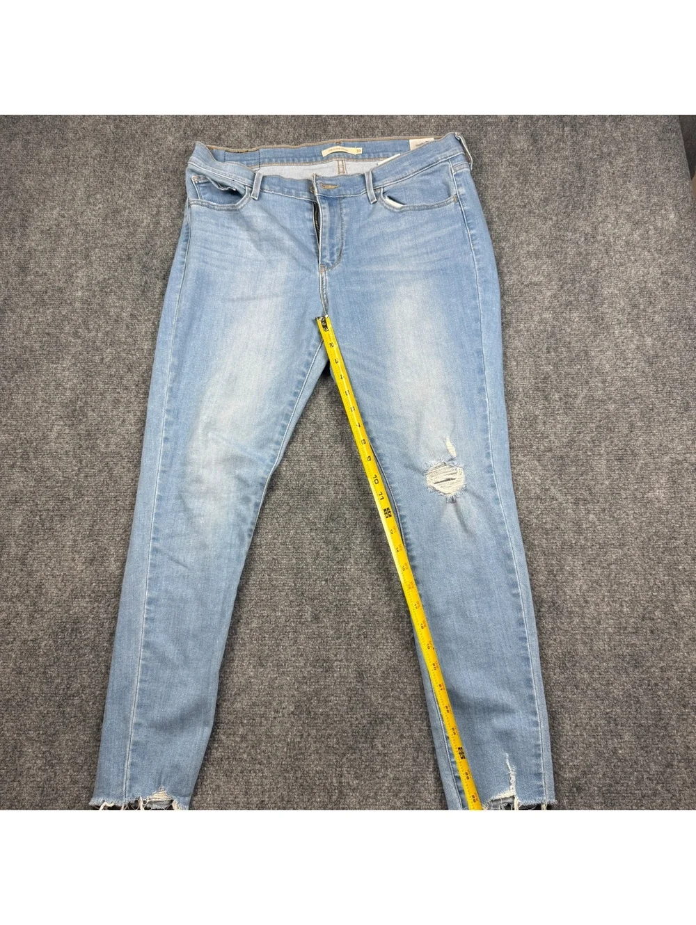 Levi's 710 Super Skinny Light Wash Jeans Size 33